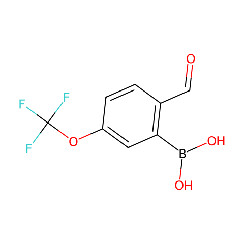 2-FORMYL-5-(TRIFLUOROMETHOXY)PHENYLBORONIC ACID结构图