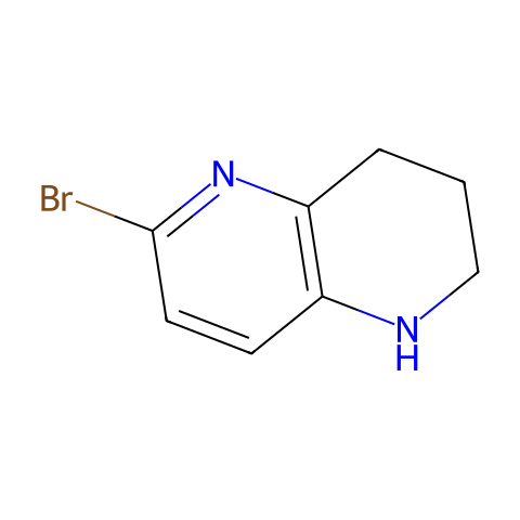 6-BROMO-1,2,3,4-TETRAHYDRO-1,5-NAPHTHYRIDINE结构图