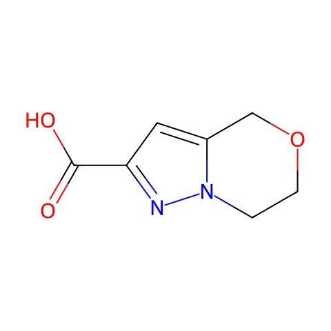 6,7-DIHYDRO-4H-PYRAZOLO[5,1-C][1,4]OXAZINE-2-CARBOXYLIC ACID结构图