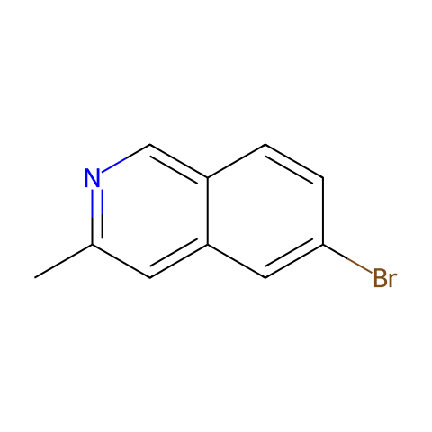 6-Bromo-3-methylisoquinoline结构图