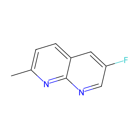 6-Fluoro-2-methyl-1,8-naphthyridine结构图