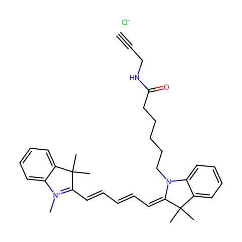 Cy5 炔烃结构图