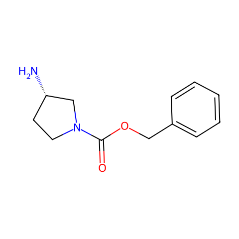 (S)-1-Cbz-3-氨基吡咯烷结构图