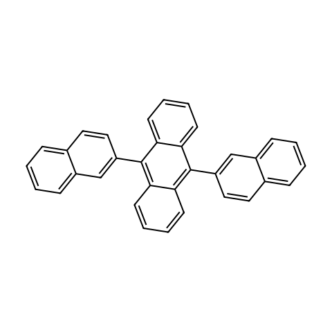 9,10-二(2-萘基)蒽结构图