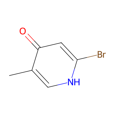 2-bromo-5-methyl-pyridin-4-ol结构图