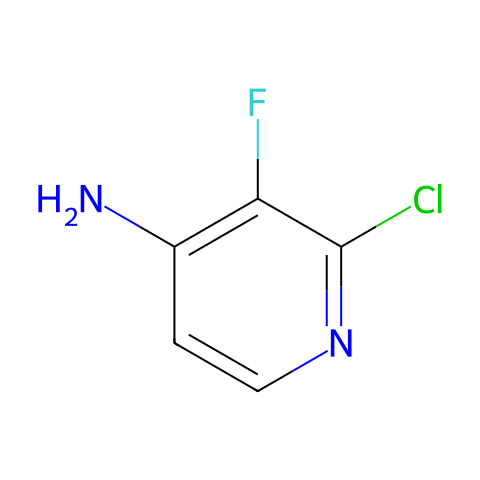 2-Chloro-3-fluoropyridin-4-amine结构图