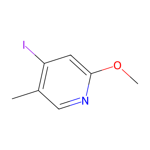 4-iodo-2-Methoxy-5-Methylpyridine结构图