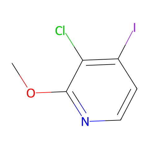 3-Chloro-4-iodo-2-methoxypyridine结构图