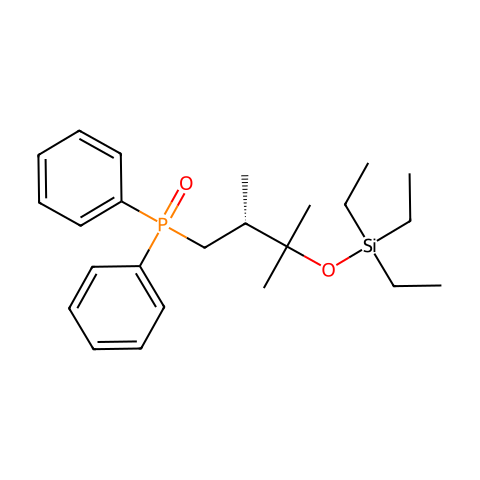Phosphine oxide, [(2R)-2,3-dimethyl-3-[(triethylsilyl)oxy]butyl]diphenyl-结构图
