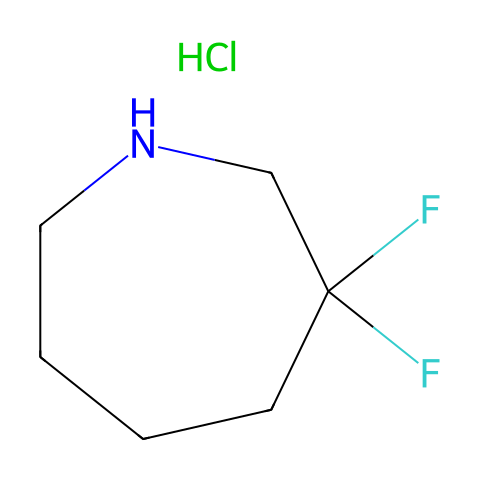 3,3-Difluoro-Azepane Hydrochloride结构图
