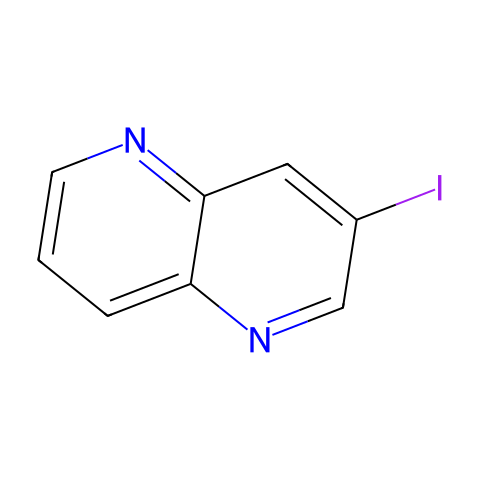 3-Iodo-1,5-naphthyridine结构图
