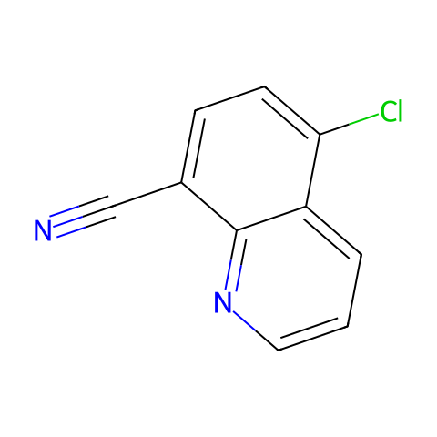5-chloroquinoline-8-carbonitrile结构图