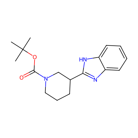 2-(N-Boc-piperidin-3-yl)-1H-benzoimidazole结构图