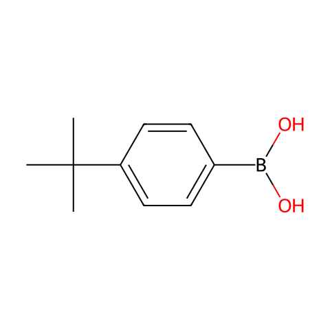 4-叔丁基苯硼酸 (含不同量的酸酐)结构图