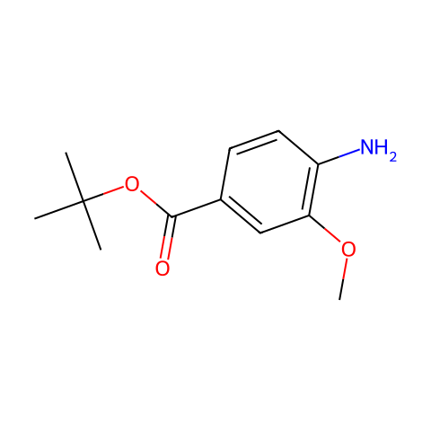 4-氨基-3-甲氧基苯甲酸叔丁酯结构图