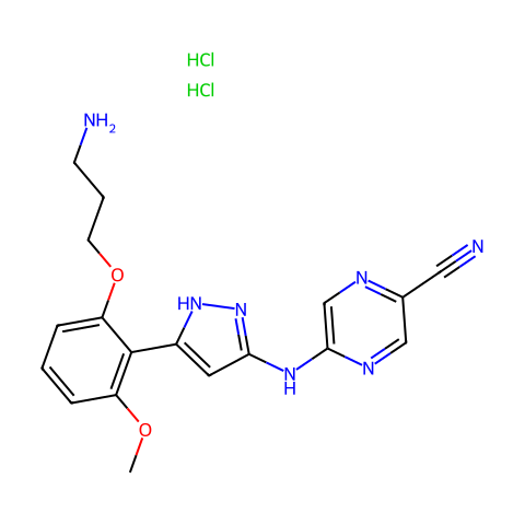 LY2606368 (dihydrochloride)结构图