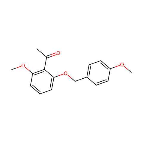 1-(2-Methoxy-6-(4-methoxybenzyloxy)phenyl)ethanone结构图