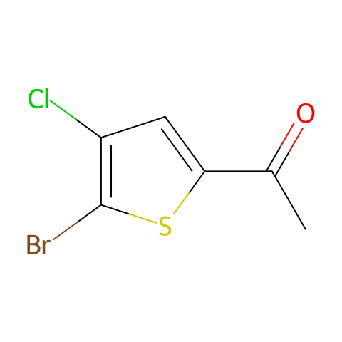 1-(5-溴-4-氯-2-噻吩基)乙酮结构图