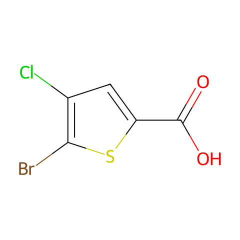 5-溴-4-氯-2-噻吩羧酸结构图