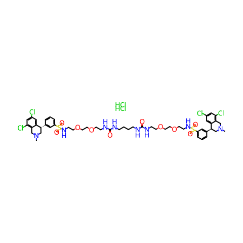 Tenapanor hydrochloride结构图