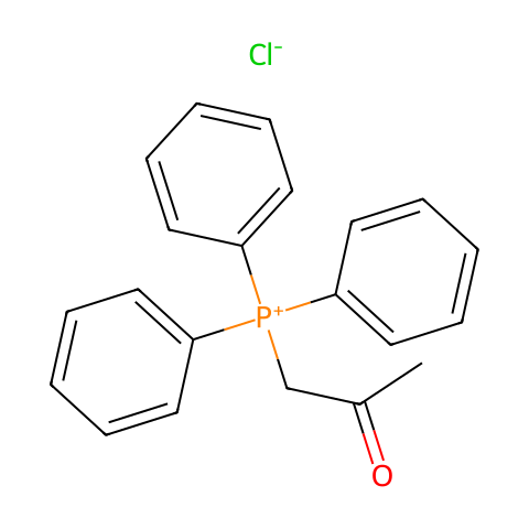 丙酮基三苯基氯化膦结构图