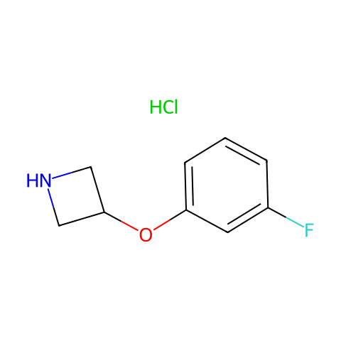 3-(3-氟苯氧基)吖啶盐酸盐结构图