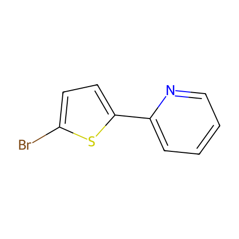 2-(5-溴-2-噻酚)吡啶结构图