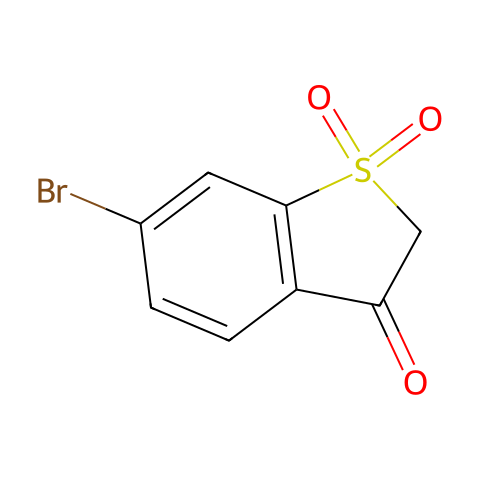 6-Bromobenzothiophen-3(2H)-one 1,1-dioxide结构图