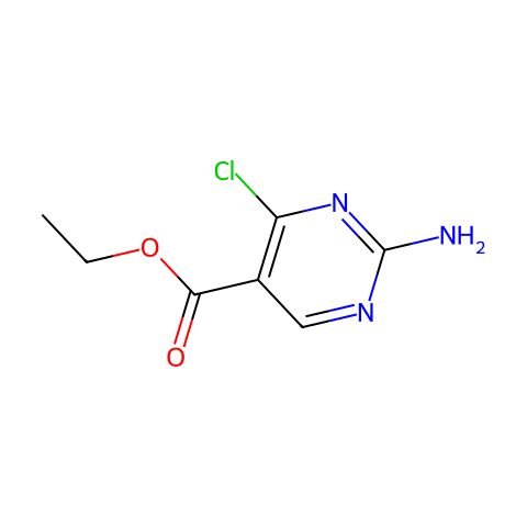 ETHYL 2-AMINO-4-CHLOROPYRIMIDINE-5-CARBOXYLATE结构图