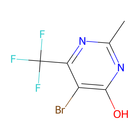 5-Bromo-2-methyl-6-(trifluoromethyl)pyrimidin-4(3H)-one结构图