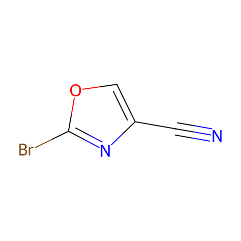 2-BROMOOXAZOLE-4-CARBONITRILE结构图