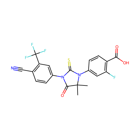 Enzalutamide Carboxylic Acid Metabolite (M1)结构图