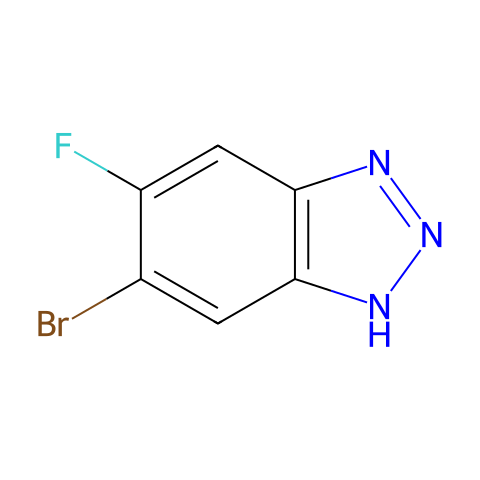 6-Bromo-5-fluoro-1H-benzo[d][1,2,3]triazole结构图