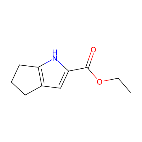 1,4,5,6-tetrahydro-Cyclopenta[b]pyrrole-2-carboxylic acid ethyl ester结构图