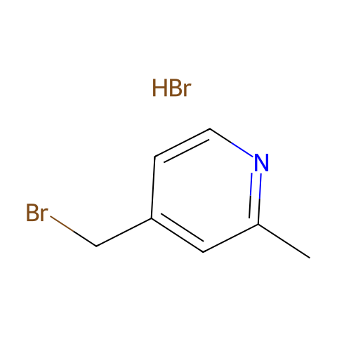 4-(溴甲基)-2-甲基吡啶氢溴酸盐结构图