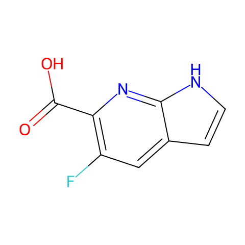 5-Fluoro-7-azaindole-6-carboxylic acid结构图