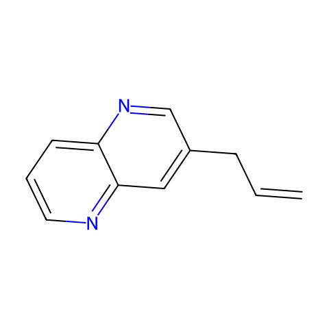 3-烯丙基-1,5-萘啶结构图