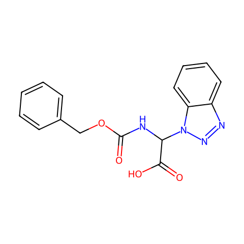 BENZOTRIAZOL-1-YL-BENZYLOXYCARBONYLAMINO-ACETIC ACID结构图