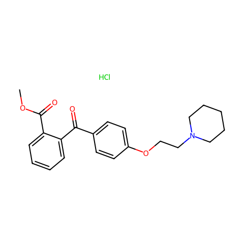 Pitofenone hydrochloride结构图