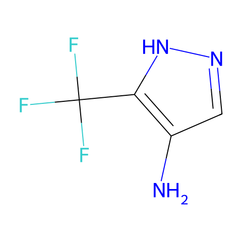 3-(trifluoromethyl)-1H-pyrazol-4-amine结构图
