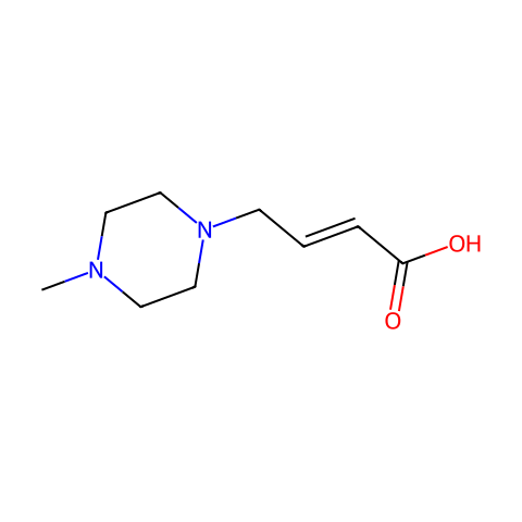 4-(4-Methylpiperazin-1-yl)but-2-enoic acid结构图