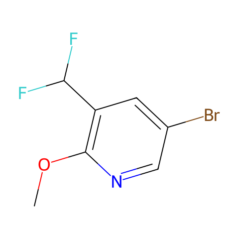 2-甲氧基-3-(二氟甲基)-5-溴吡啶结构图