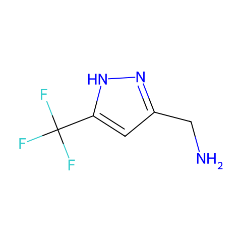 3-(氨甲基)-5-三氟甲基吡唑结构图