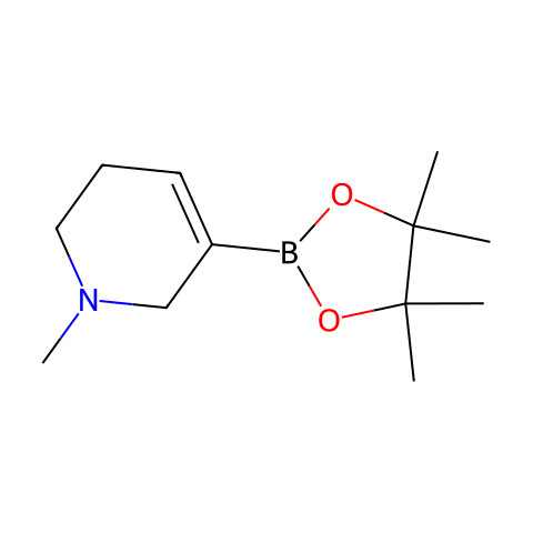 1-Methyl-5-(4,4,5,5-tetramethyl-1,3,2-dioxaborolan-2-yl)-1,2,3,6-tetrahydropyridine结构图
