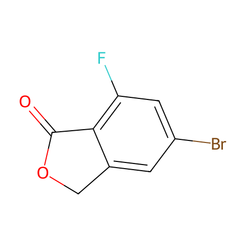 5-BROMO-7-FLUOROISOBENZOFURAN-1(3H)-ONE结构图