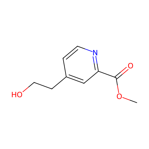 4-(2-羟乙基)吡啶-2-甲酸甲酯结构图