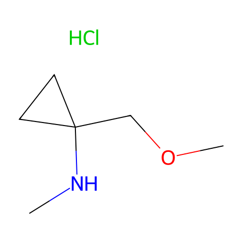 (1-Methoxymethyl-cyclopropyl)-methyl-amine hydrochloride结构图