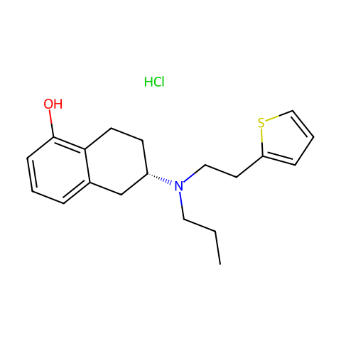 Rotigotine Hydrochloride ( N-0923 Hydrochloride)结构图