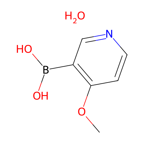 (4-Methoxypyridin-3-yl)boronic acid hydrate结构图