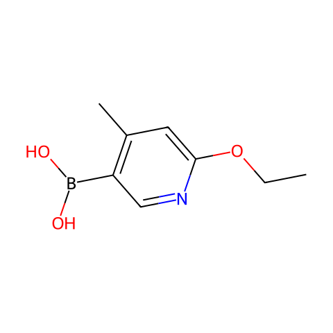 (6-Ethoxy-4-methylpyridin-3-yl)boronic acid结构图